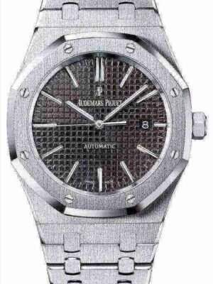 Audemars Piguet Oak Selfwinding with Black Dial 41mm Stainless Steel Watch 15400ST.OO.1220ST.01