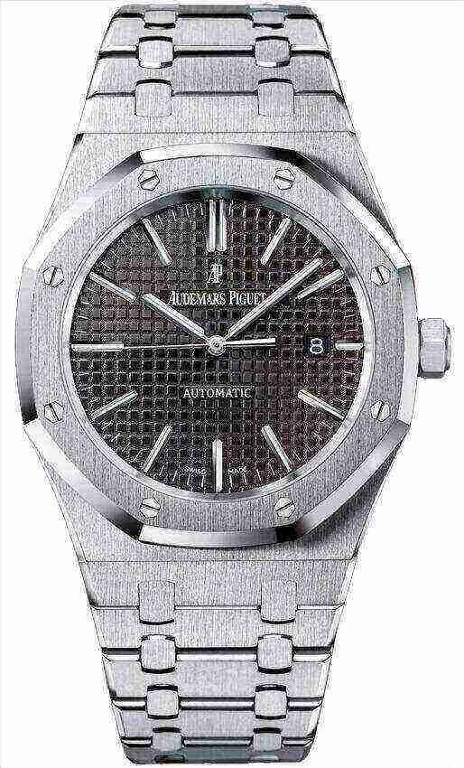 Audemars Piguet Oak Selfwinding with Black Dial 41mm Stainless Steel Watch 15400ST.OO.1220ST.01