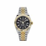 Rolex Sky-Dweller 326933 Stainless Steel Yellow Gold Jubilee Black Dial
