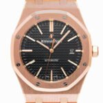 Audemars Piguet Oak Selfwinding Automatic 41MM Black Dial Watch 15400OR.OO.1220OR.01