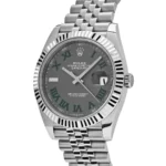 Rolex Datejust 126334-0022 'Wimbledon' Stainless Steel Slate Dial Jubilee (2023)