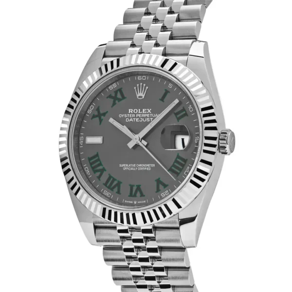 Rolex Datejust 126334-0022 'Wimbledon' Stainless Steel Slate Dial Jubilee (2023)
