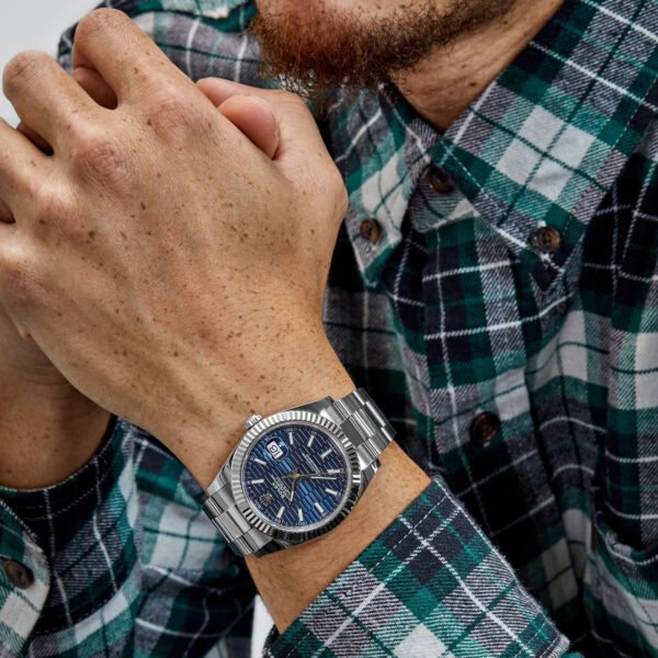 Rolex Datejust 126334 Stainless Steel Fluted Motif Blue Dial Oyster