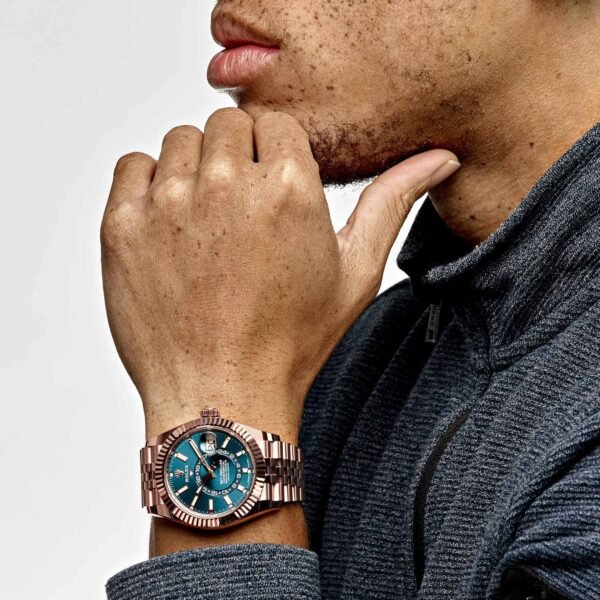 Rolex Sky-Dweller 336935 Everose Gold Blue Dial Jubilee