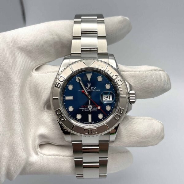 Rolex Yacht-Master 116622 Stainless Steel Platinum Blue Dial