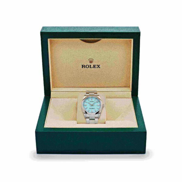 Rolex Oyster Perpetual 126000 Stainless Steel Baby Blue Dial