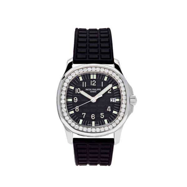 Patek Philippe Aquanaut 5067A-001 'Ladies' Stainless Steel Black Dial Diamond Bezel