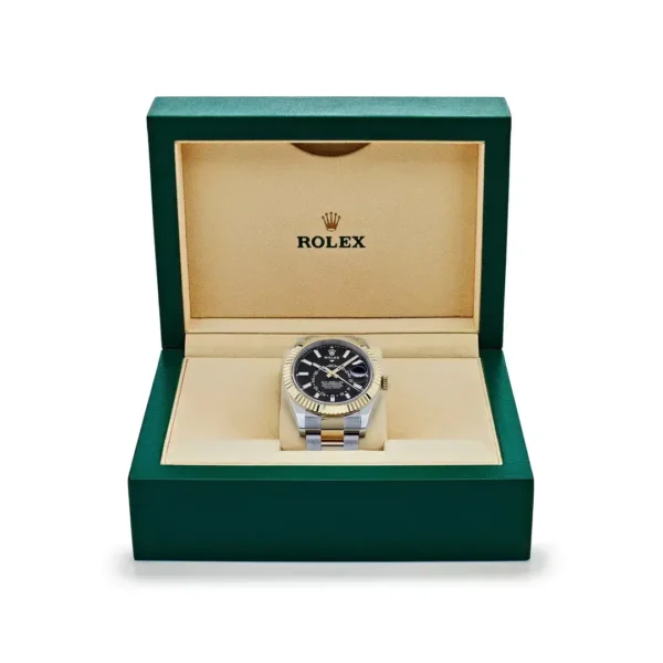 Rolex Sky-Dweller 326933-0002 Stainless Steel Yellow Gold Black Dial (2020)