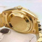 Rolex Day-Date 36 Champagne Diamond Dial Gold Diamond Bezel Watch 128348RBR-0008