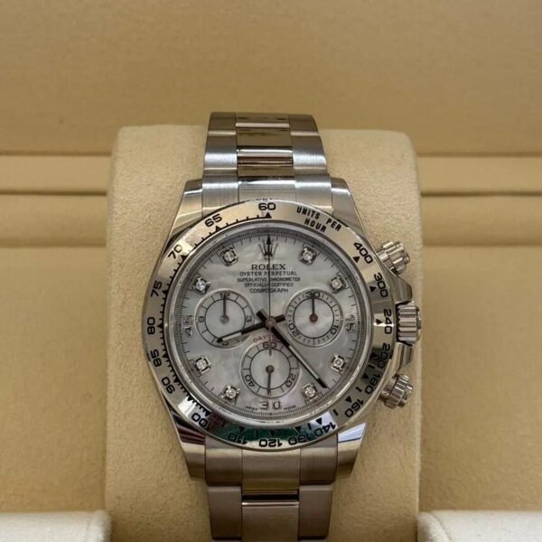 Rolex Cosmograph Daytona 116509-0064 White Gold Mother Of Pearl Diamond Dial