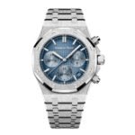 Audemars Piguet Royal Oak 26240BC.GG.1324BC.02 Chronograph Frosted White Gold Light Blue Dial