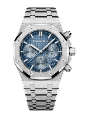 Audemars Piguet Royal Oak 26240BC.GG.1324BC.02 Chronograph Frosted White Gold Light Blue Dial
