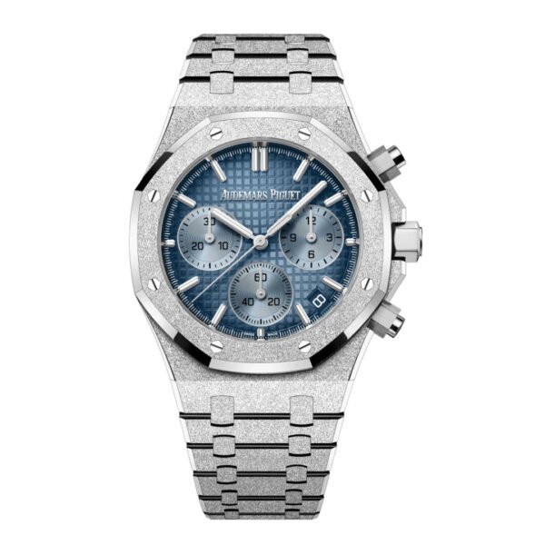 Audemars Piguet Royal Oak 26240BC.GG.1324BC.02 Chronograph Frosted White Gold Light Blue Dial