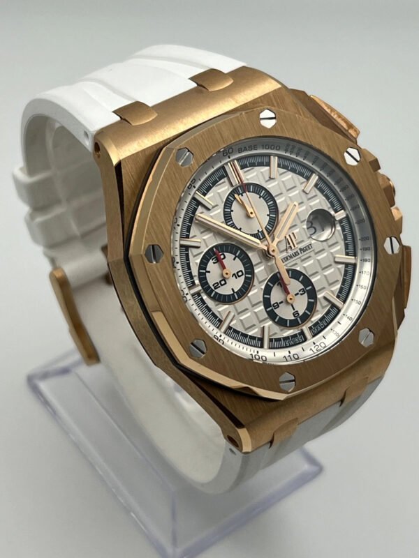 Audemars Piguet Royal Oak Offshore 26408OR.OO.A010CA.01.99 Chronograph 'Summer Byblos Edition' Rose Gold White Dial Limited Edition