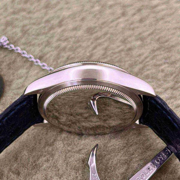 Rolex Cellini Date White Gold Blue Dial Mens Watch 50519-L