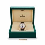 Rolex Cellini 50535 Rose Gold White Dial Moon Phase