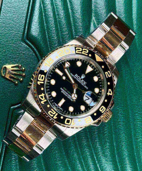 Rolex GMT-Master II 116713LN-78203 40mm 18kt Yellow Gold Automatic Black Dial