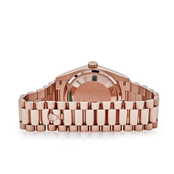 Rolex Day-Date 128235 Rose Gold Mother of Pearl Diamond Dial