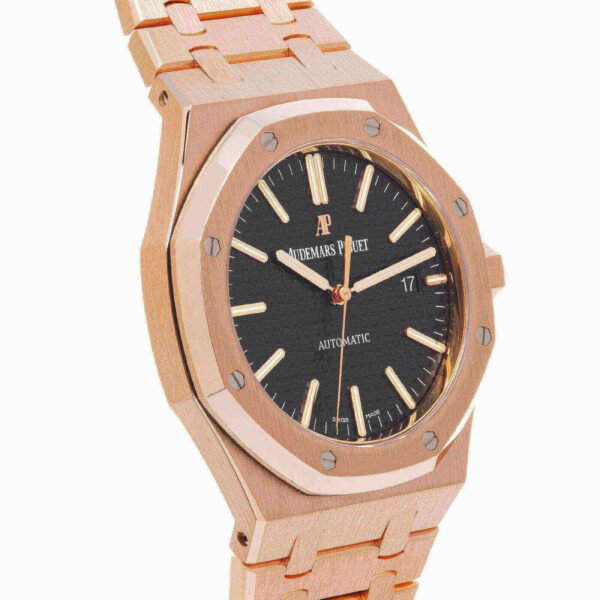 Audemars Piguet Oak Selfwinding Automatic 41MM Black Dial Watch 15400OR.OO.1220OR.01