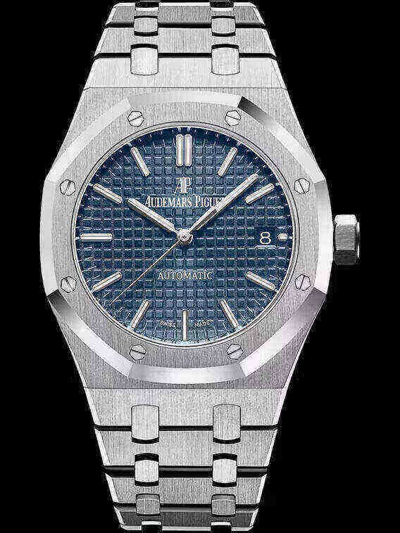 Audemars Piguet Oak Selfwinding Blue dial, 37mm, Stainless steel, 15450ST.OO.1256ST.03