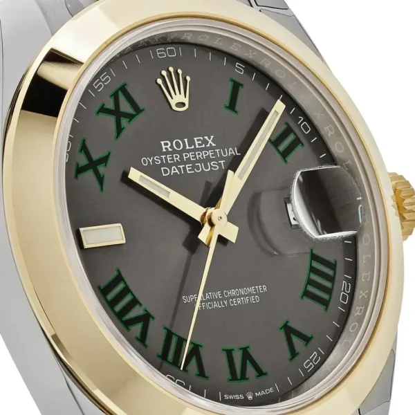 Rolex Datejust 126303-72613 'Wimbledon' Yellow Gold Stainless Steel Slate Dial (2021)