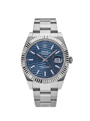 Rolex Datejust 126334 Stainless Steel Fluted Motif Blue Dial Oyster
