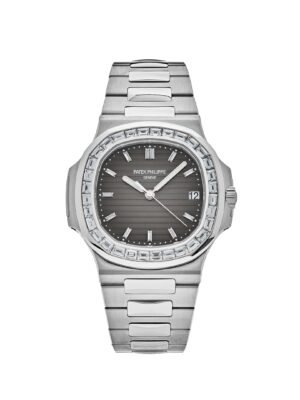 Patek Philippe Nautilus 5711/110P-001 Platinum Grey Dial Diamond Bezel