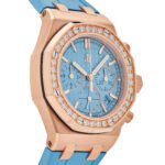Audemars Piguet Royal Oak Offshore 26231OR.ZZ.A085CA.01 Chronograph Rose Gold Blue Dial Diamond Bezel (2023)