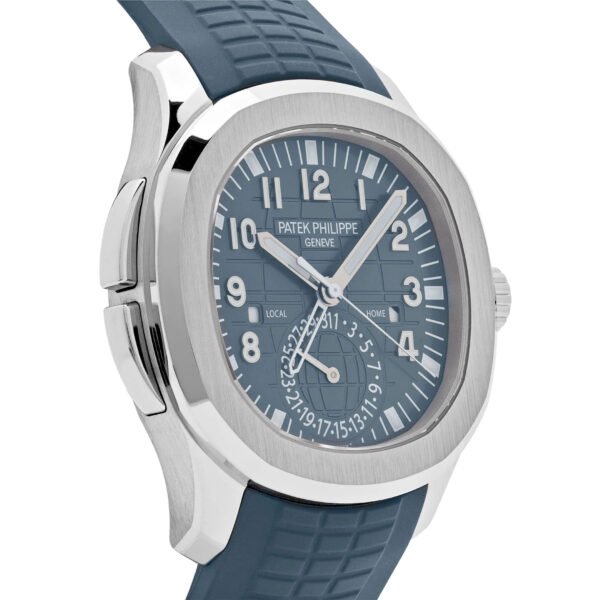 Patek Philippe Aquanaut 5164G-001 'Travel Time' White Gold Blue-Gray Dial
