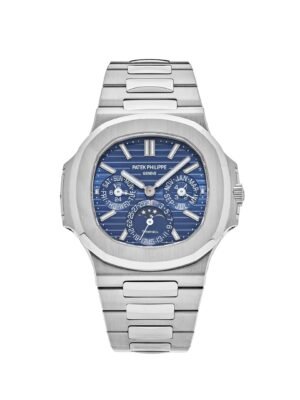 Patek Philippe Nautilus 5740/1G-001 'Tiffany & Co.' Perpetual Calendar Moon Phases White Gold Blue Dial