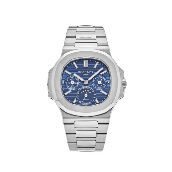 Patek Philippe Nautilus 5740/1G-001 'Tiffany & Co.' Perpetual Calendar Moon Phases White Gold Blue Dial