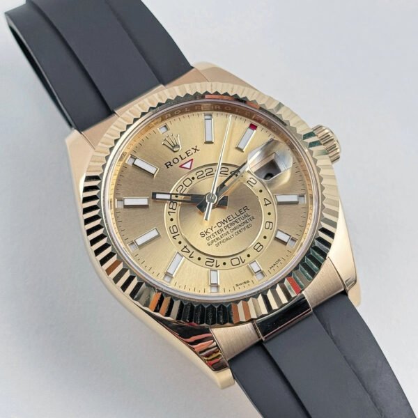 Rolex Sky-Dweller 326238 Yellow Gold Champagne Dial