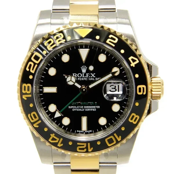 Rolex GMT-Master II 116713LN-78203 40mm 18kt Yellow Gold Automatic Black Dial