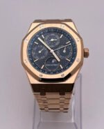 Audemars Piguet Royal Oak Perpetual Calendar 26574OR.OO.1220OR.02 Rose Gold Blue Dial