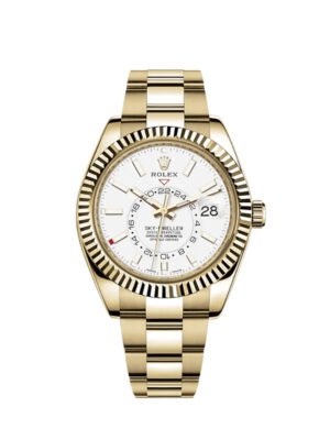 Rolex Sky-Dweller 326938 Yellow Gold White Dial