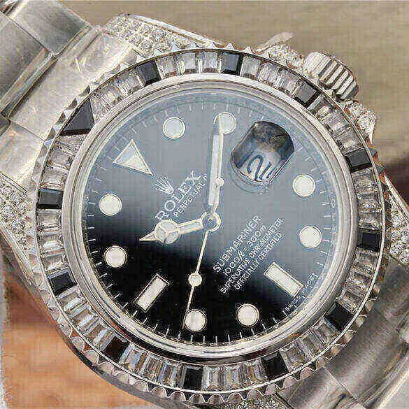 Rolex Submariner M126610LN-0006 Silver Black Diamond 40mm