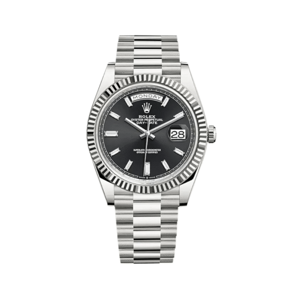Rolex Day-Date 228239-0005 White Gold Black Diamond Dial