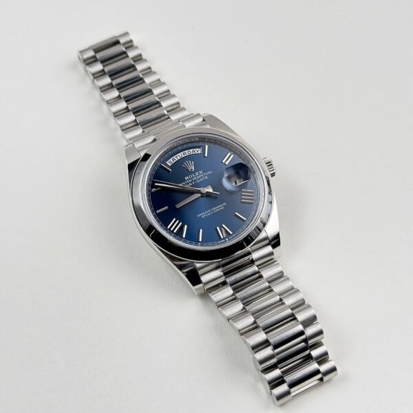 Rolex Day-Date 228206 Platinum Blue Dial