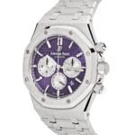 Audemars Piguet Royal Oak 26331BC.GG.1224BC.01 Chronograph Purple Dial Frosted White Gold