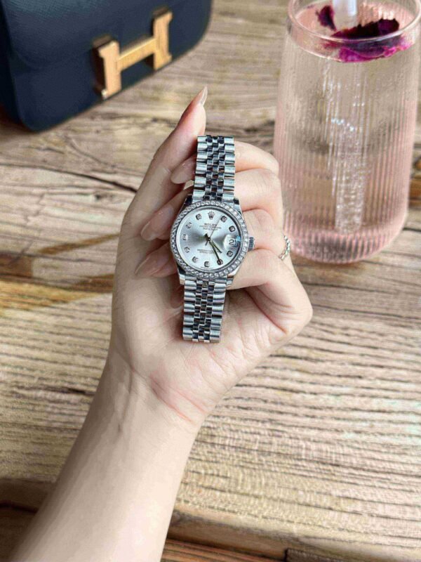 Rolex Datejust 278384RBR-0034 White Gold Stainless Steel Silver Dial