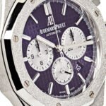 Audemars Piguet Royal Oak 26331BC.GG.1224BC.01 Chronograph Purple Dial Frosted White Gold