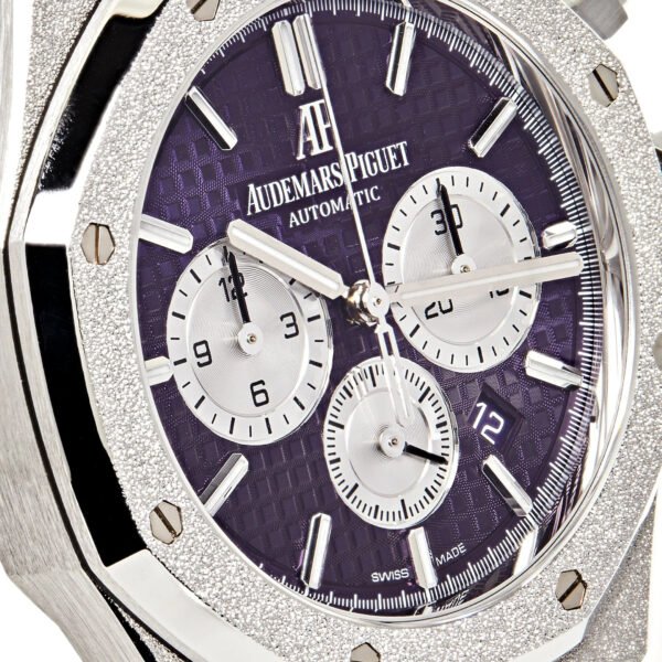 Audemars Piguet Royal Oak 26331BC.GG.1224BC.01 Chronograph Purple Dial Frosted White Gold