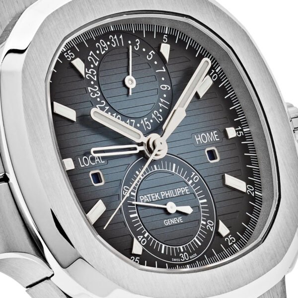 Patek Philippe Nautilus 5990/1A-011 'Travel Time' Flyback Chronograph Stainless Steel Blue Dial (2024)