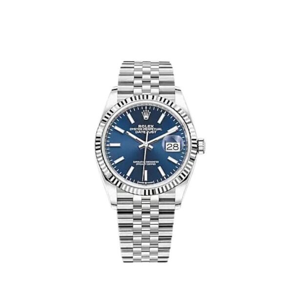 Rolex Datejust 126234 White Gold Stainless Steel Blue Dial Jubilee