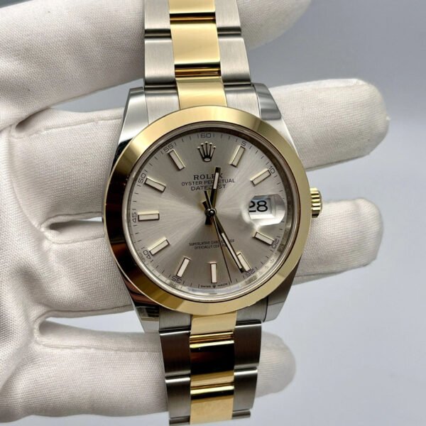Rolex Datejust 126303 Stainless Steel Yellow Gold Silver Dial