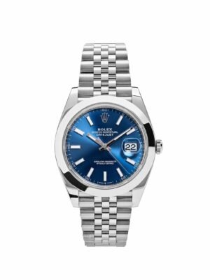 Rolex Datejust 126300 Stainless Steel Blue Dial Jubilee