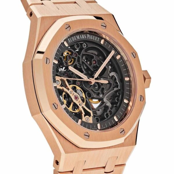 Audemars Piguet Royal Oak 15407OR.OO.1220OR.01 Double Balance Wheel Openworked Rose Gold
