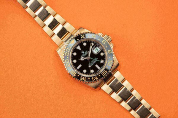 Rolex GMT Master II 116718LN-78208 40mm Yellow Gold Stainless Steel Automatic Black Dial