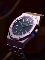 Audemars Piguet Oak Jumbo Extra-Thin, 39mm, Titanium, blue dial, 15202IP.OO.1240IP.01
