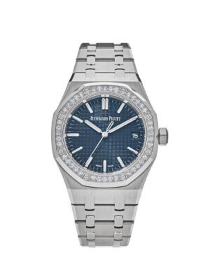 Audemars Piguet Royal Oak 15551ST.ZZ.1356ST.05 Selfwinding Stainless Steel Blue Dial Diamond Bezel (2023)